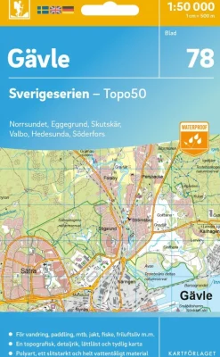 78 Gävle Sverigeserien Topo50