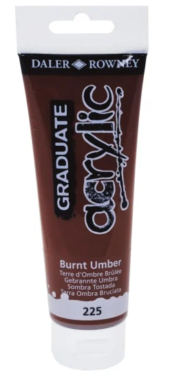 Akrylfärg Graduate 120ml bränd umbra