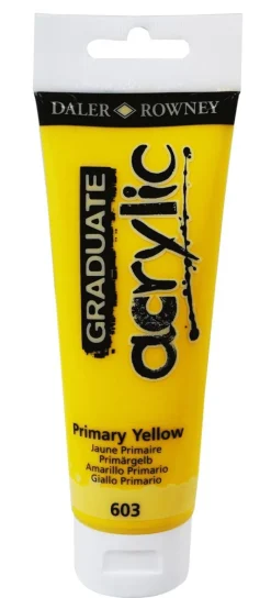 Akrylfärg Graduate 120ml gul
