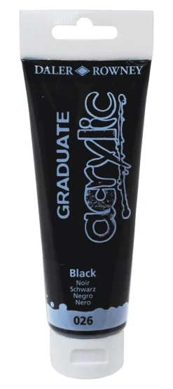 Akrylfärg Graduate 120ml svart