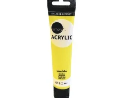 Akrylfärg 75ml Simply citrongul