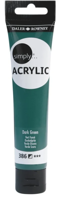 Akrylfärg 75ml Simply mörkgrön