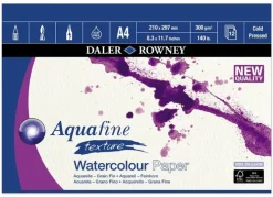 Akvarellblock A4 Aquafine Texture 300g 12blad