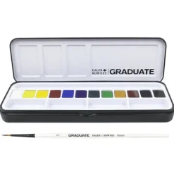 Akvarellfärg Graduate 12 halvkoppar