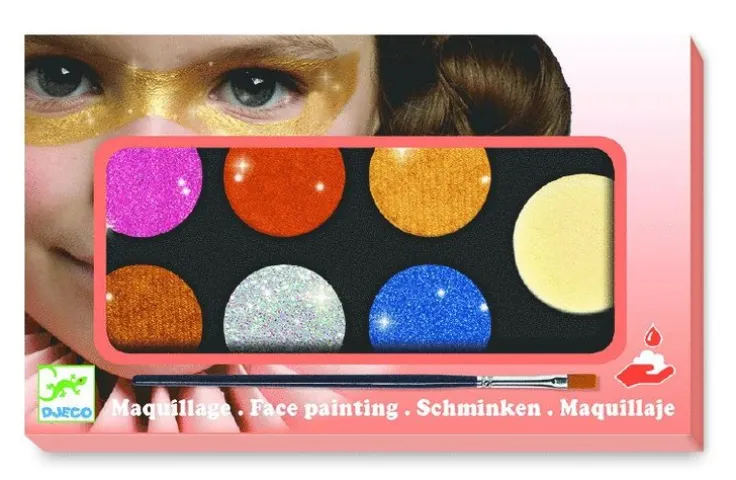 Ansiktsfärg 6 färger Metallic