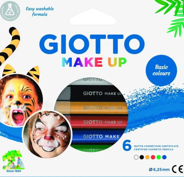 Ansiktsfärgpennor Giotto Make Up Basic Colours 6 färger