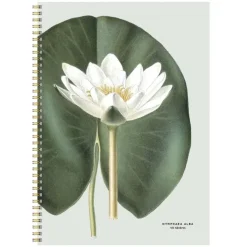 Anteckningsblock A4 linjerad Vit näckros