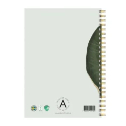 Anteckningsblock A5 linjerad Vit Näckros