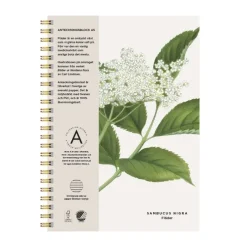 Anteckningsblock A5 linjerad Fläder