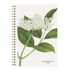 Anteckningsblock A5 linjerad Fläder