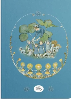 Anteckningsbok A5 Elsa Beskow Blåsippor och tussilago blå