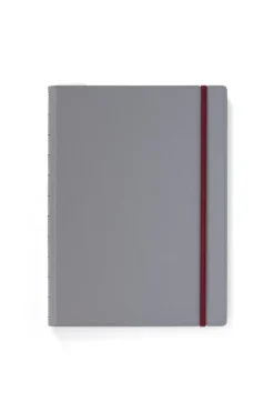Anteckningsbok A5 Filofax linjerad grå