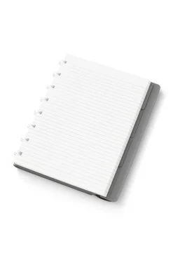 Anteckningsbok A5 Filofax linjerad grå