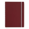 Anteckningsbok A5 Filofax linjerad vinröd