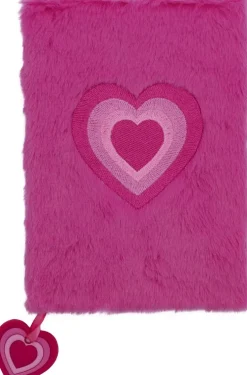 Anteckningsbok A5 hjärta cerise