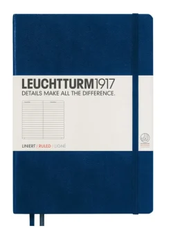 Anteckningsbok A5 Leuchtturm1917 linjerad Navy