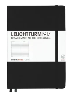 Anteckningsbok A5 Leuchtturm1917 linjerad Black