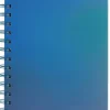 Anteckningsbok A5 linj spiral fade blå