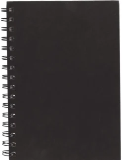 Anteckningsbok A5 linj spiral svart