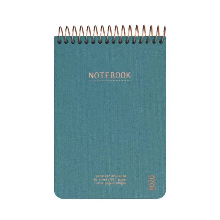 Anteckningsbok A6 linjerad blå