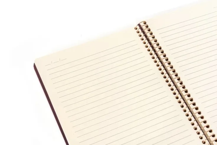 Anteckningsbok A4 linjerad coffee