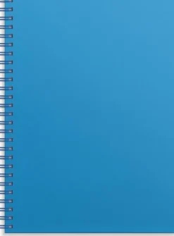 Anteckningsbok A5 linjerad spiral blå