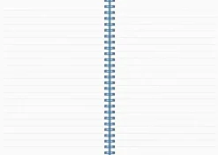 Anteckningsbok A5 linjerad spiral blå