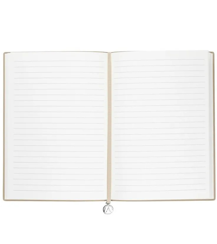 Anteckningsbok A5 linjerad soft beige