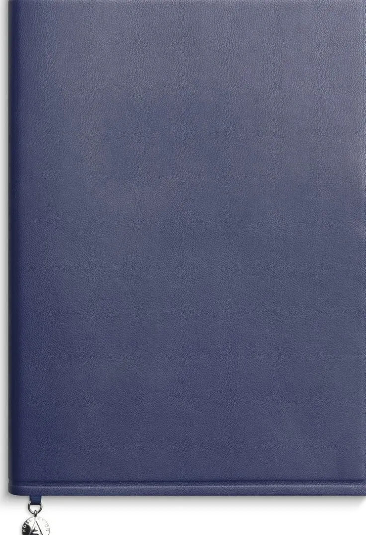 Anteckningsbok A5 linjerad soft marinblå