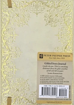 Anteckningsbok A6 linjerad Gilded Ivory