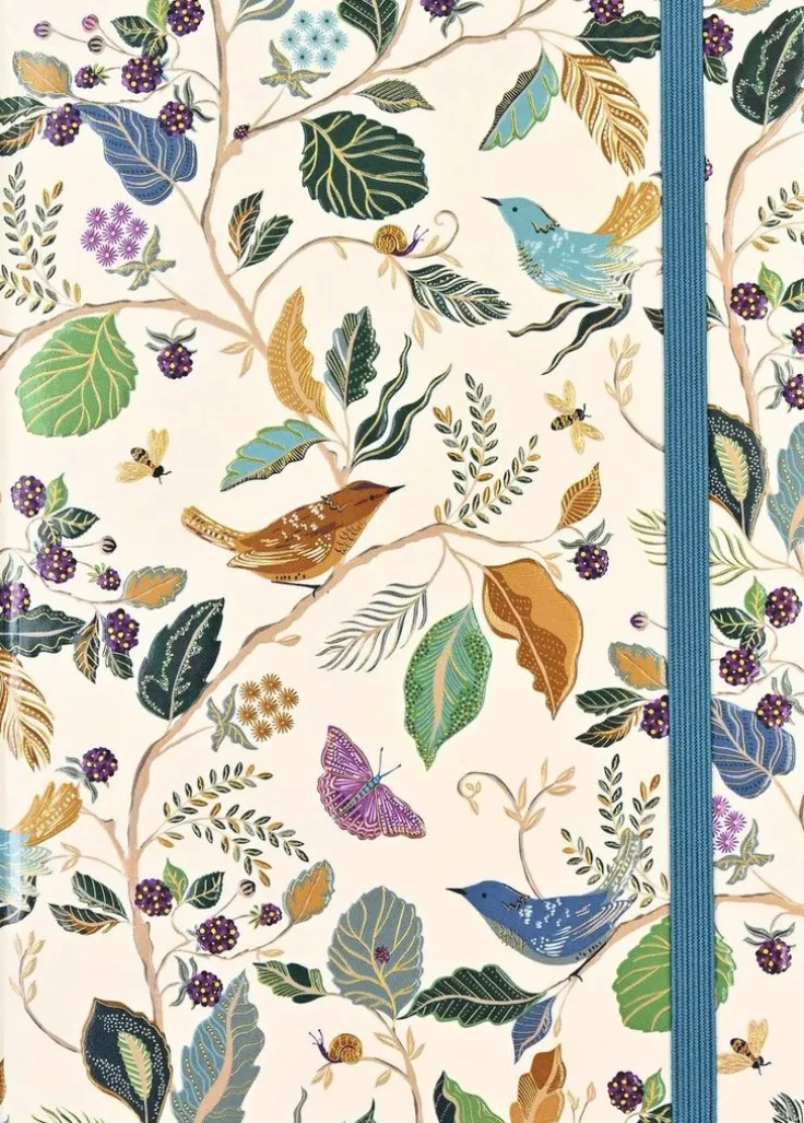 Anteckningsbok A6 linjerad Birds and Berries