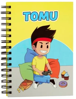 Anteckningsbok A5 linjerad spiral Tomu