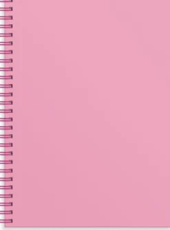 Anteckningsbok A5 wire-o linjerad rosa