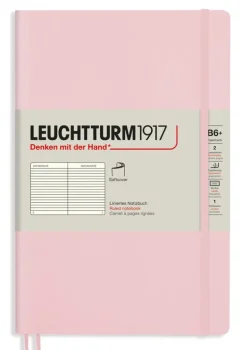 Anteckningsbok Leuchtturm B6 linjerad mjuk puderrosa