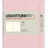 Anteckningsbok Leuchtturm B6 olinjerad mjuk puderrosa