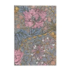 Anteckningsbok Paperblanks Midi linjerad - William Morris : Pink Honeysuckle