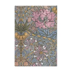 Anteckningsbok Paperblanks Midi linjerad - William Morris : Pink Honeysuckle