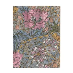 Anteckningsbok Paperblanks Ultra linjerad - William Morris : Pink Honeysuckle