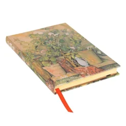 Anteckningsbok Paperblanks Midi linjerad - Cezanne's Terracotta Pots and Flowers