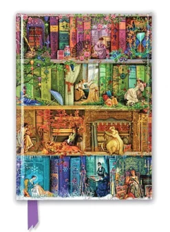 Anteckningsbok 22x16cm - A Stitch in Time Bookshelves