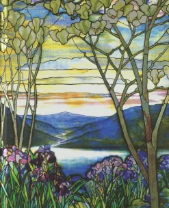 Anteckningsbok 23x19cm linjerad Tiffany Window