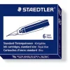 Bläckpatron Staedtler 6-pack blå