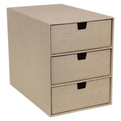 Byrå 3 lådor Ingrid trälaminat ljus ek