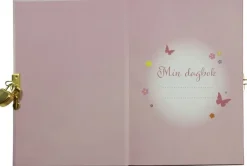 Dagbok med lås Fjäril