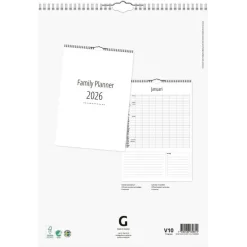 Familjekalender 2026 A3 8 kolumner