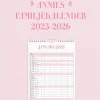 Familjekalender 2025-2026 Annies