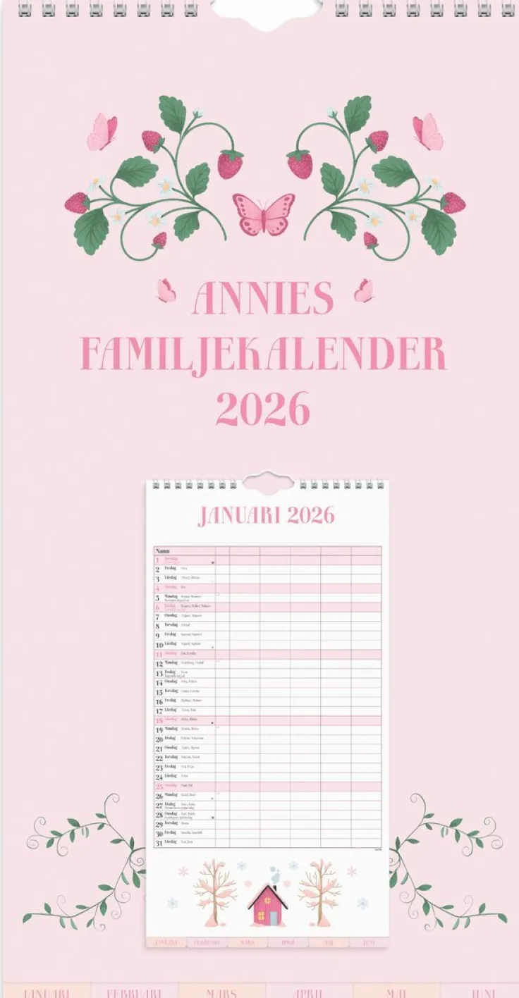 Familjekalender 2026 Annies familj
