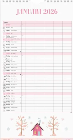 Familjekalender 2026 Annies familj