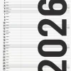 Familjekalender 2026 Black and white 2 kolumner