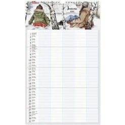 Familjekalender 2025 Design Kajsa Hagelin